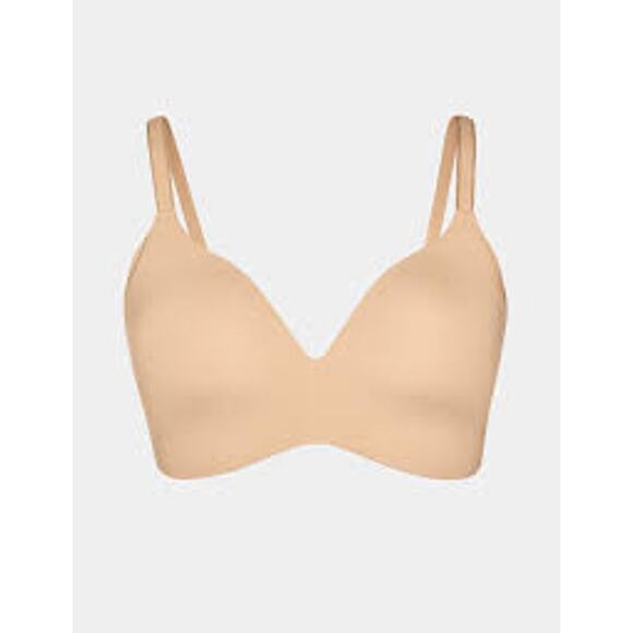 Knix Wingwoman Bra Size 6 Beige Tan Cream Sand Wirefree - Picture 1 of 7